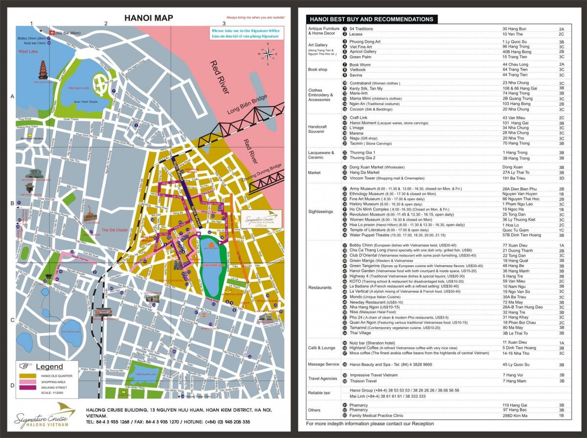mapa do bairro antigo de hanói vietnã