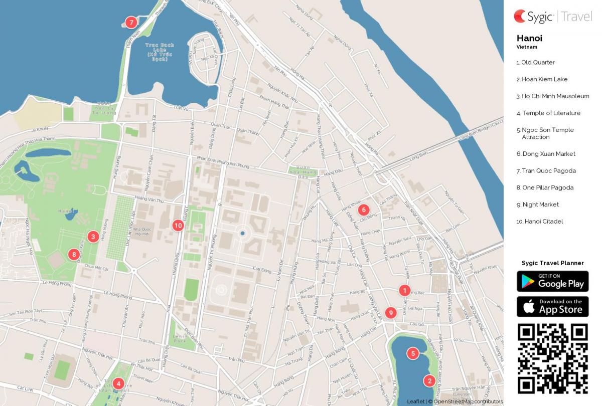 Mapa de hanói comida de rua