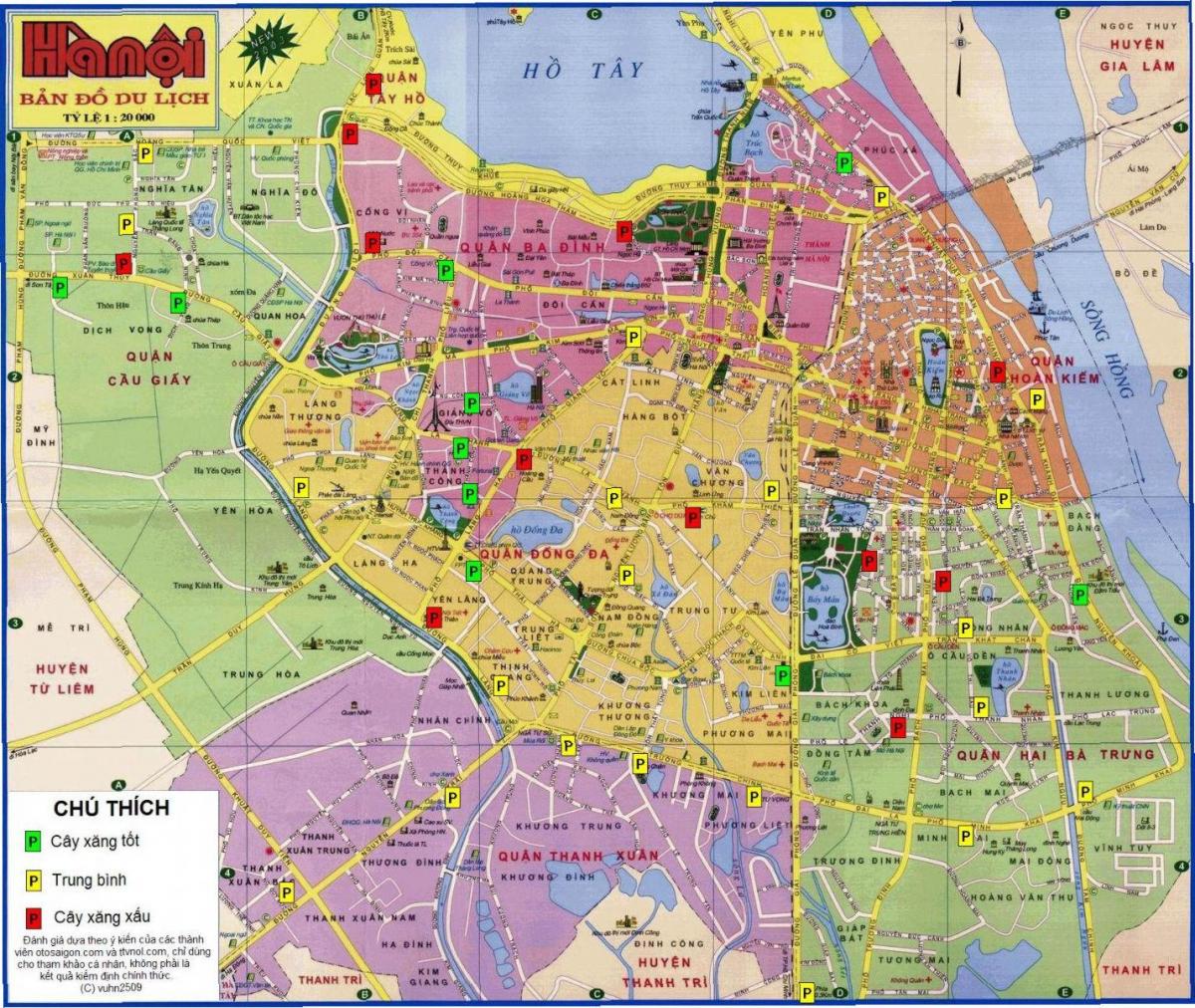 hanói mapa do vietnã