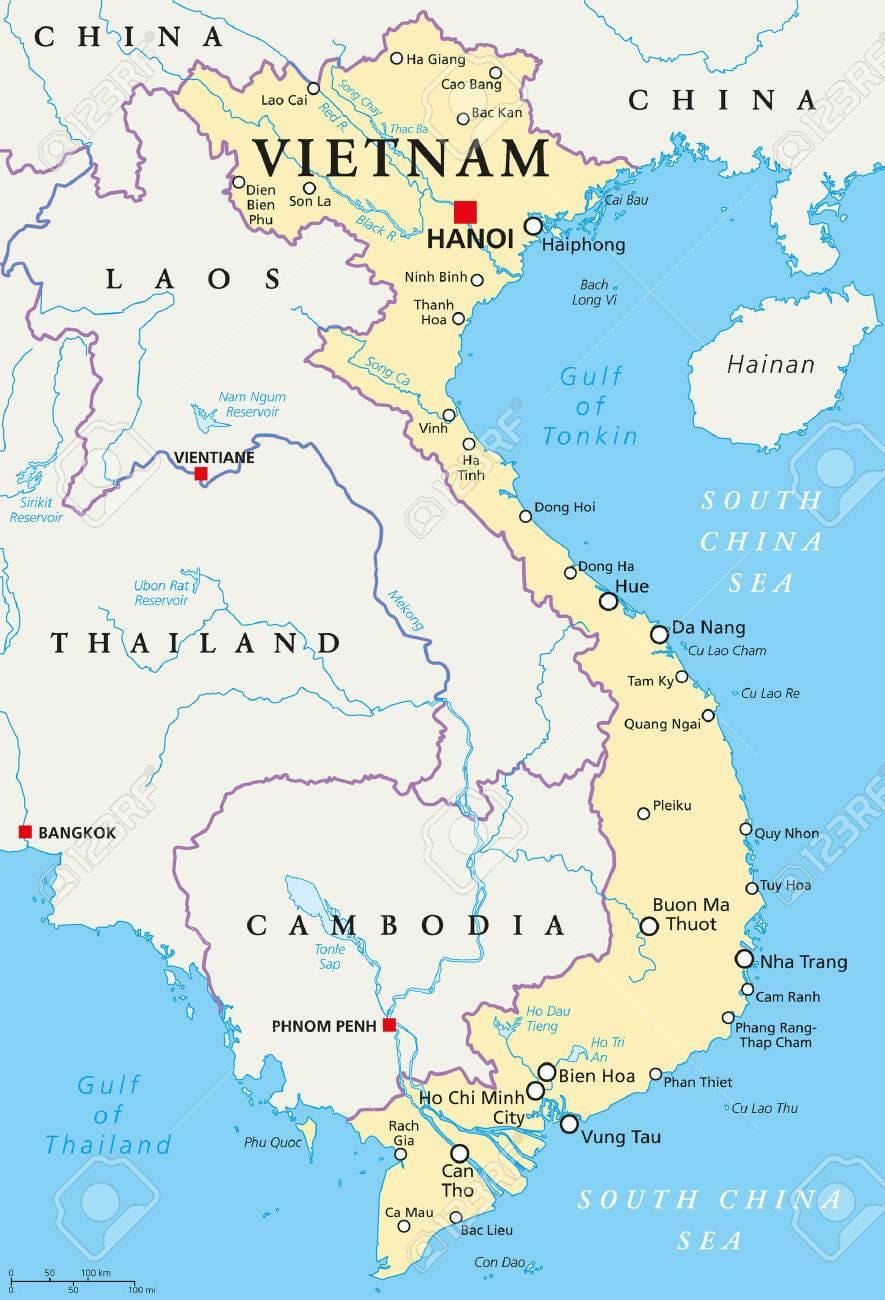 hanói mapa de localização