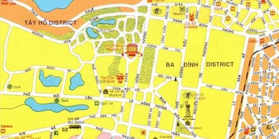 Mapa da cidade de hanói centro