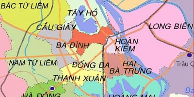 Mapa de ha dong distrito de hanói