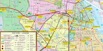 Mapa de hanói transporte público