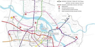 Mapa de hanói metro