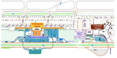 Hanói terminal do aeroporto mapa